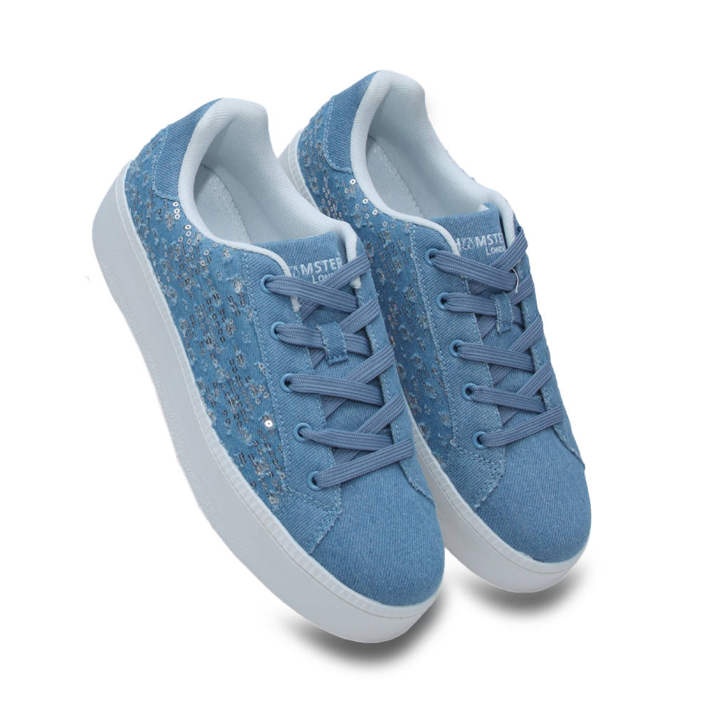 Hamster London Super Model Bling Blue Sneakers