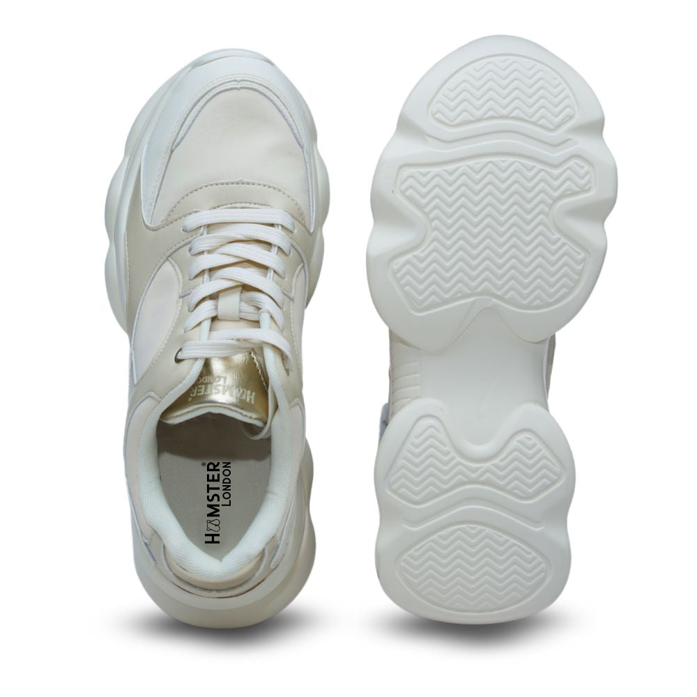 Hamster London Bubble Cream Sneakers