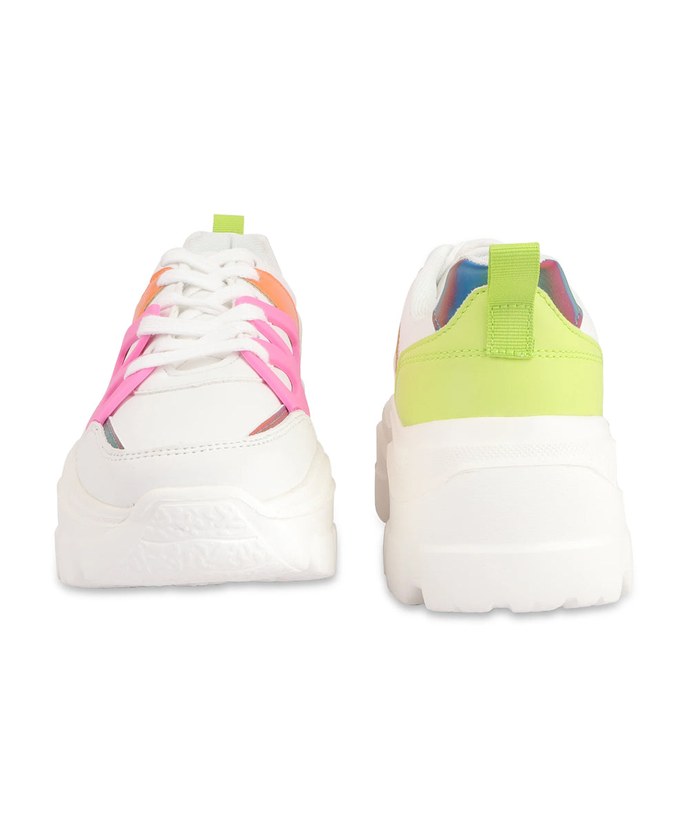 Hamster London Marcella Retro White Party Sneakers