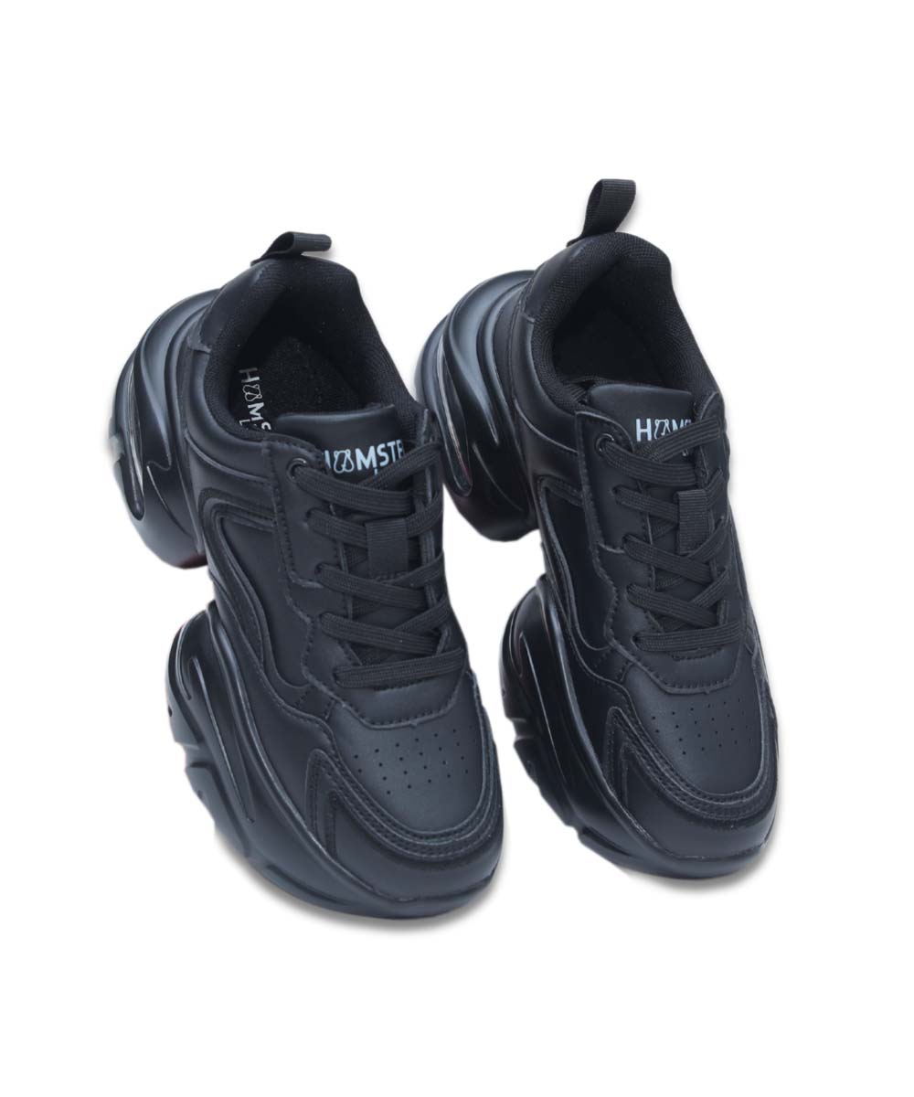 Hamster London Matte Black Party Sneakers