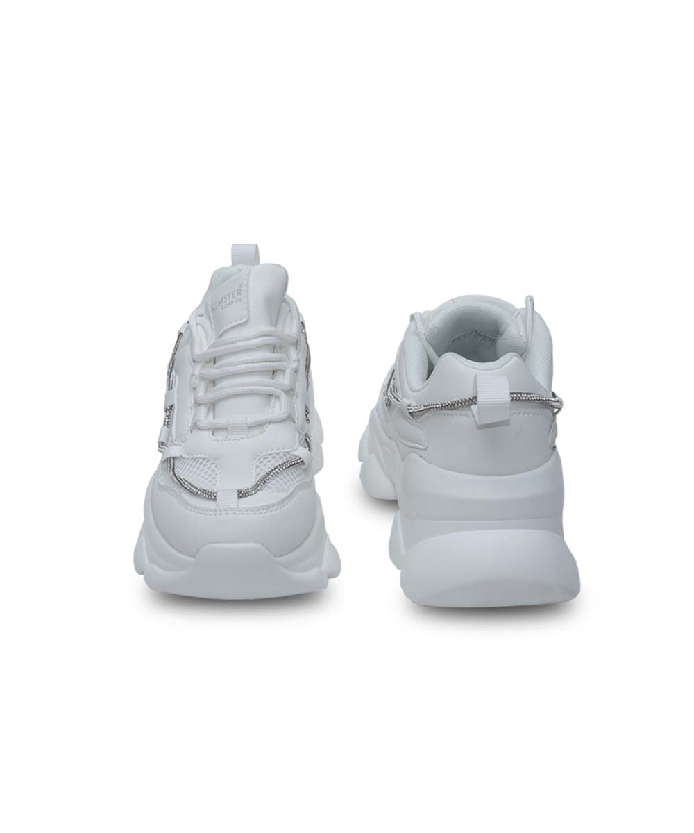 Hamster London Mousehole All White Party Sneakers