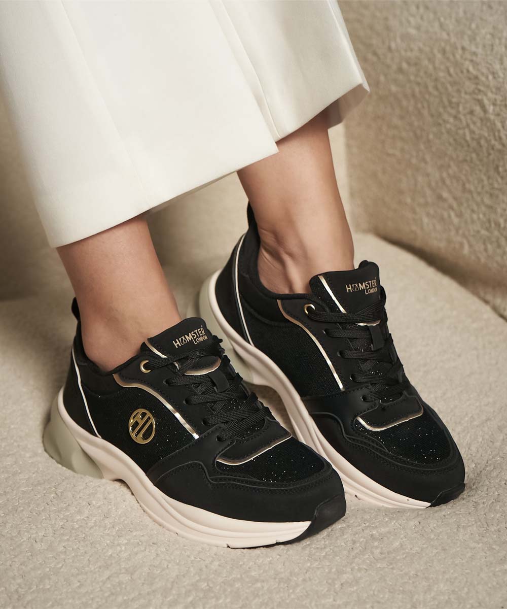 Hamster London Signature Black Sneakers