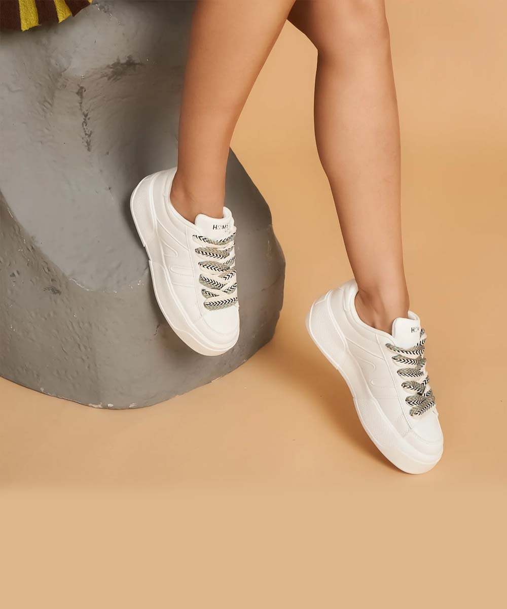 Hamster London Huxley White Sneakers