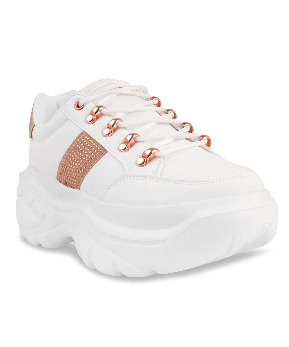 Hamster London Heli Gold Stripe Party Sneakers