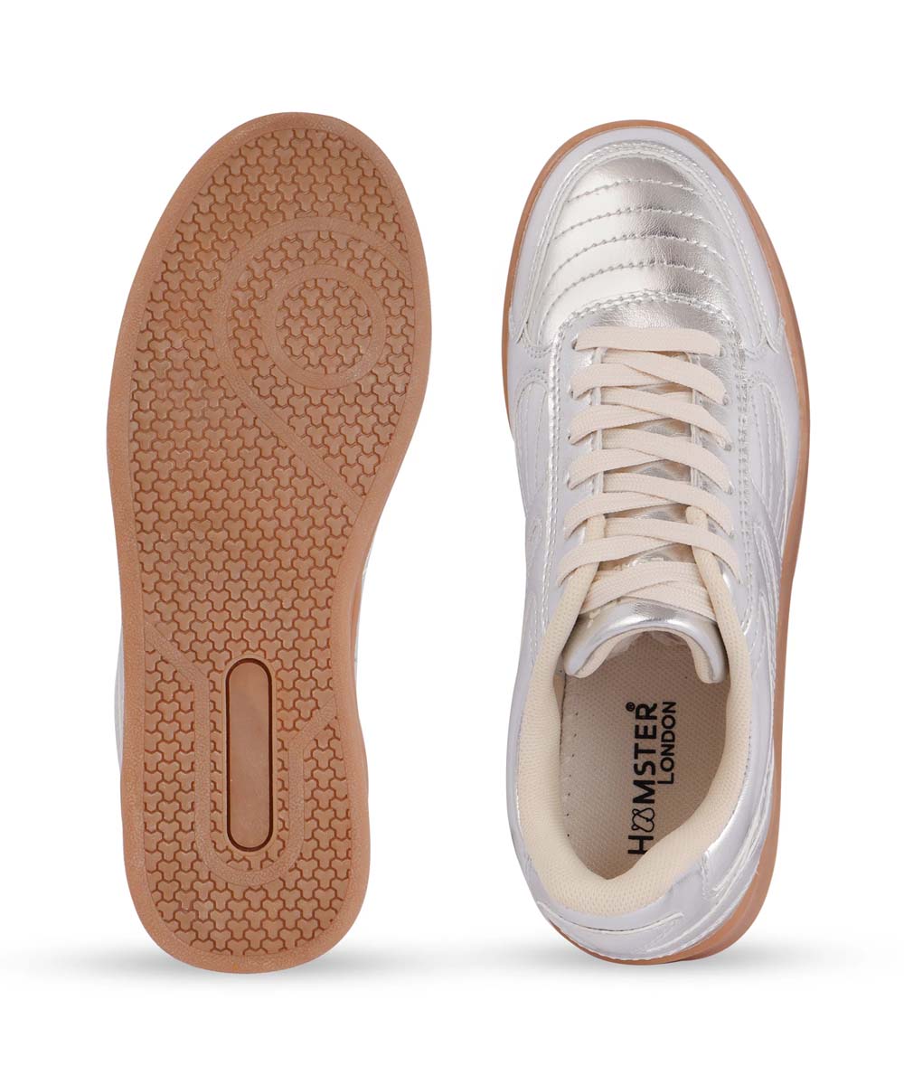 Hamster London Haven Kicker Party Silver Sneakers