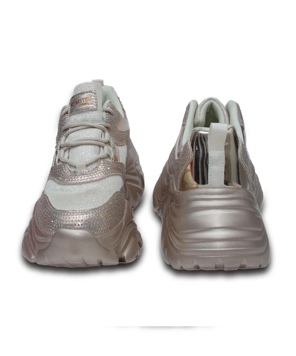 Hamster London Booster Gold Sneakers