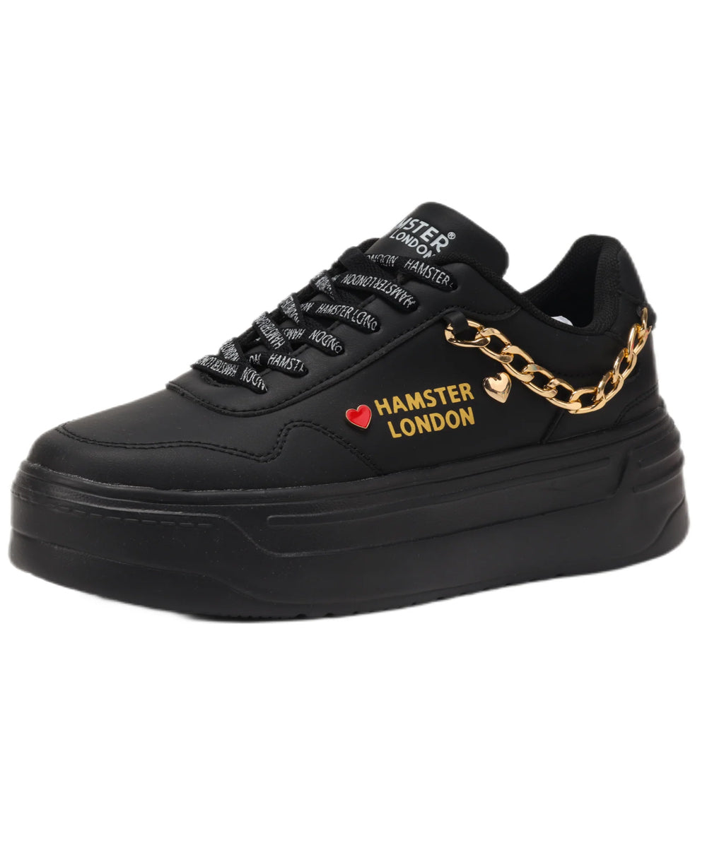 Hamster London Marcella Classic Black Party Sneakers