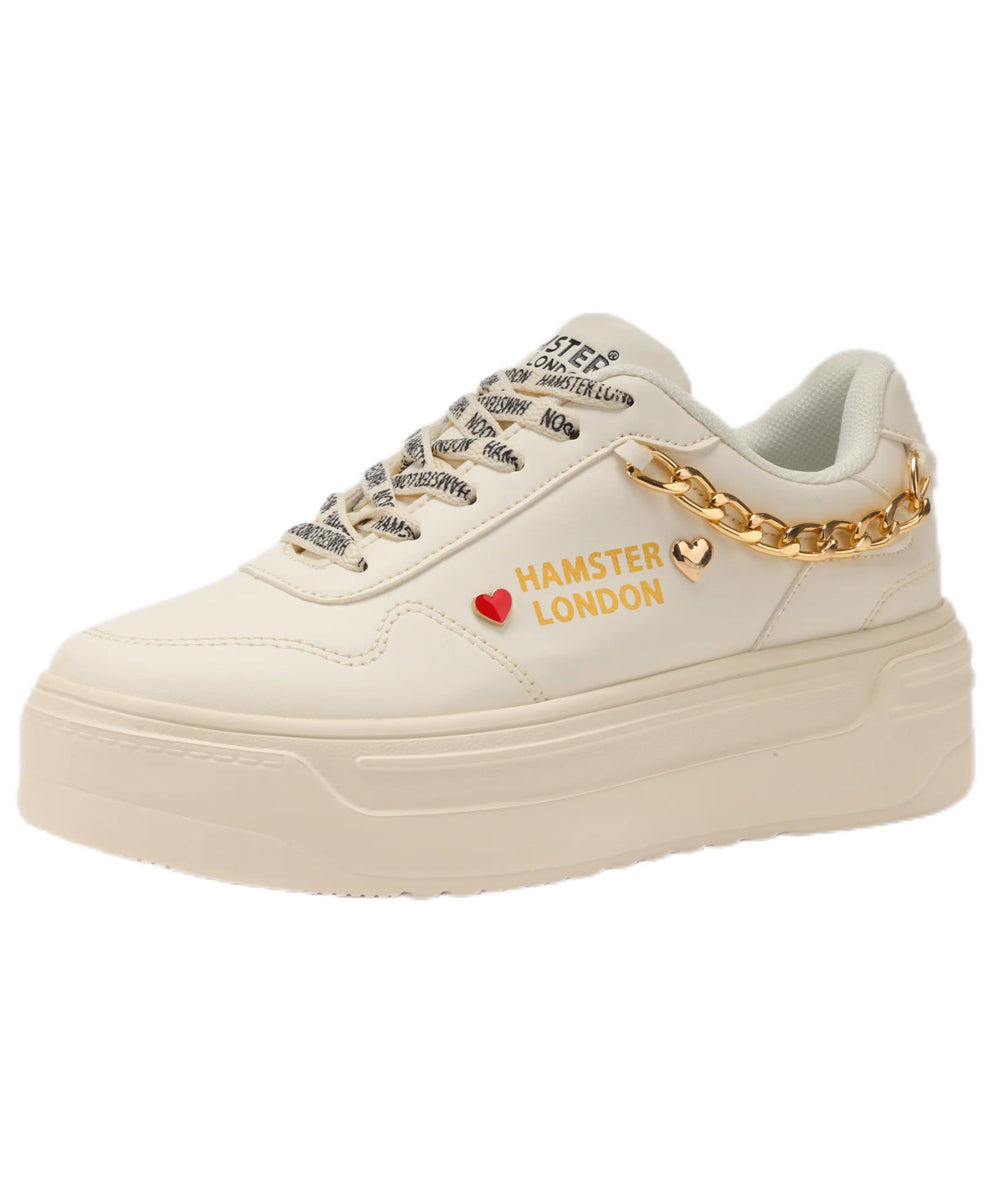 Hamster London Marcella Classic White Party Sneakers
