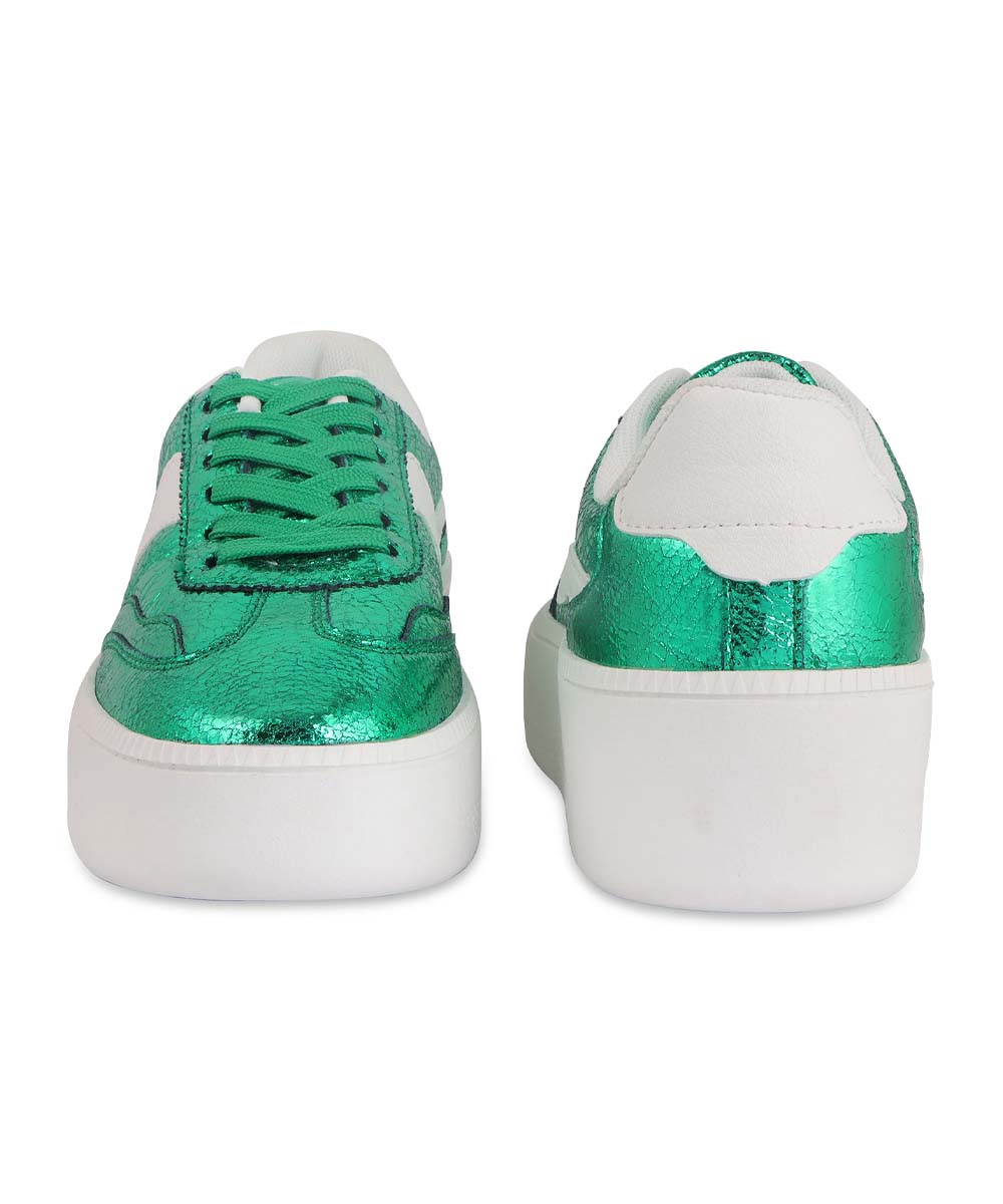 Hamster London Holiday Party Green Sneakers