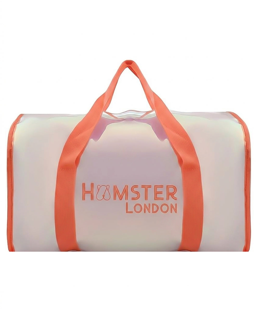Hamster London Shiny Classic Duffle Bag Orange Large
