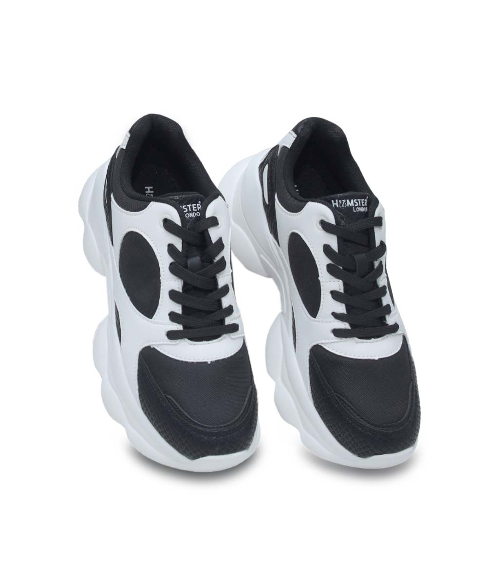 Hamster London Bubble White Black Sneakers