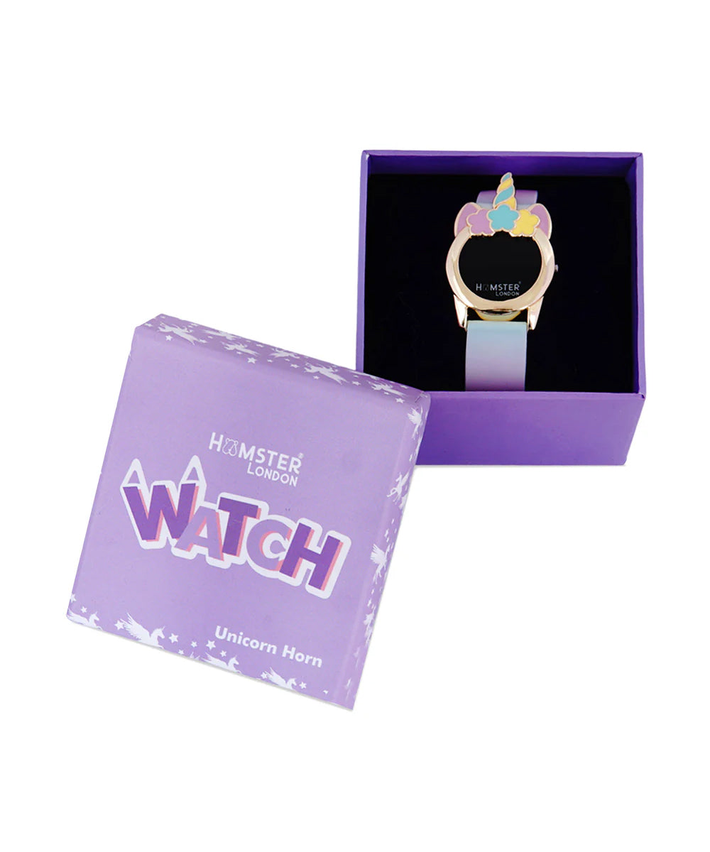 Hamster London Unicorn Princess Metal Flurry Purple Watch
