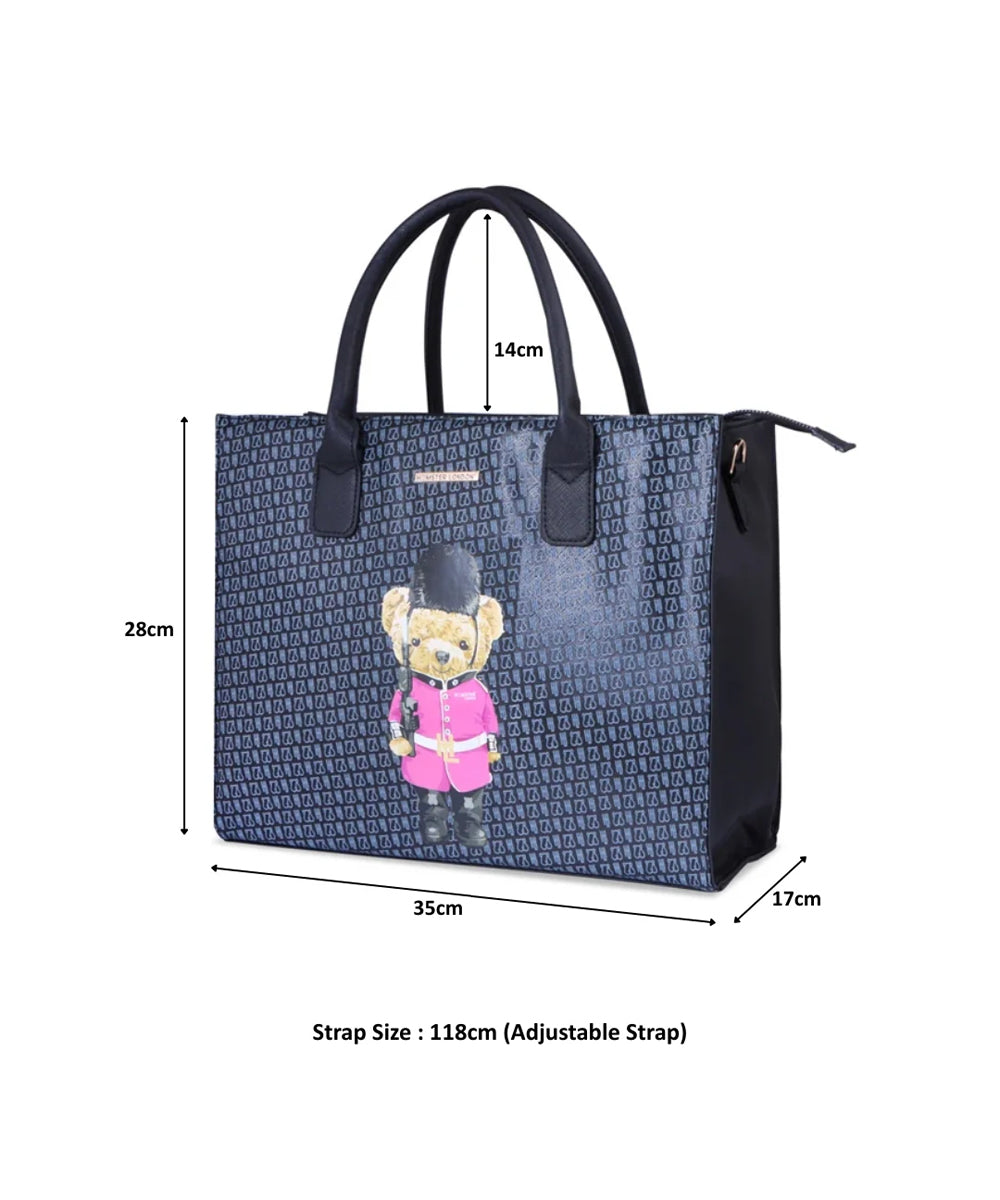Hamster London Ted H Limited Edition Book Tote Black