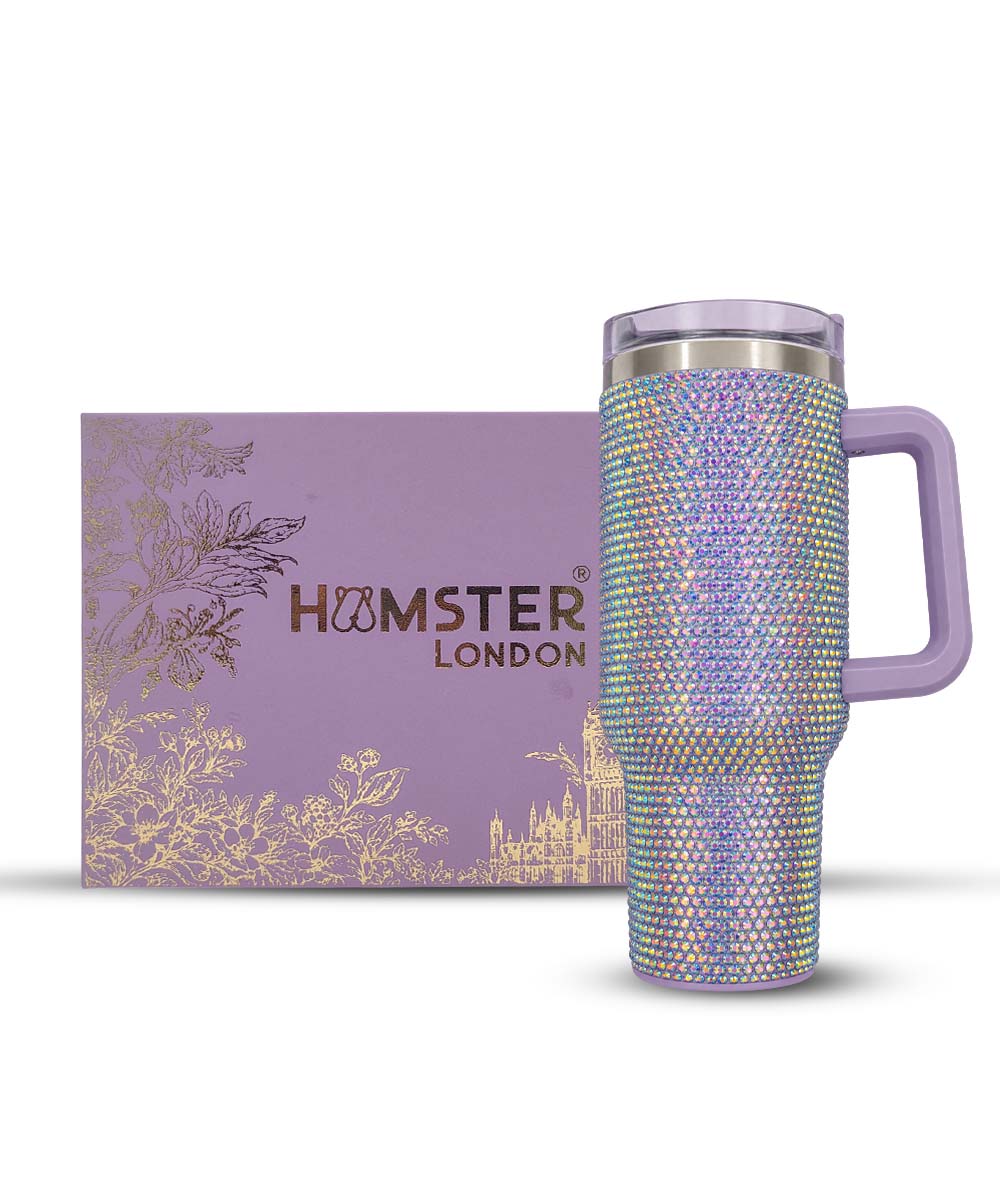 Hamster London Cystal Bling Tumbler Purple