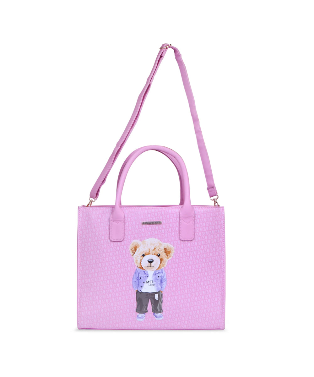 Hamster London Ted H Limited Edition Book Tote Light Pink