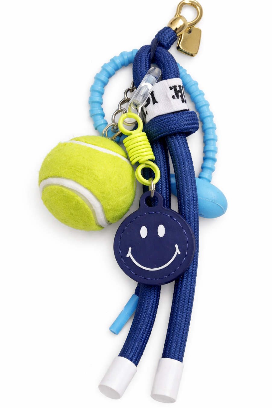 Hamster London Luxe Blue Tennis Buddy Bag Key Charm