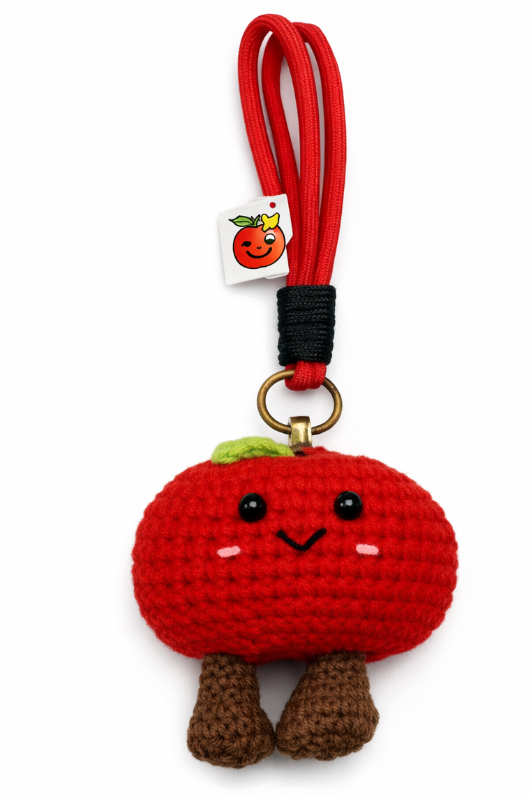 Hamster London Luxe Soft Strawberry Teddy Bag Charm