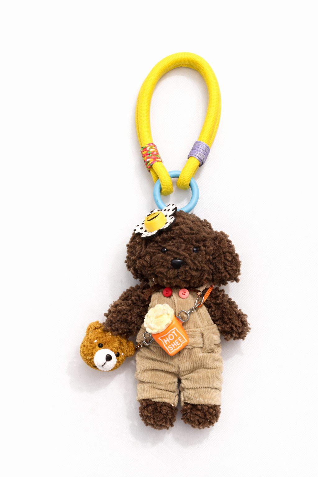 Hamster London Luxe Soft Classic Brown Bear Bag Charm