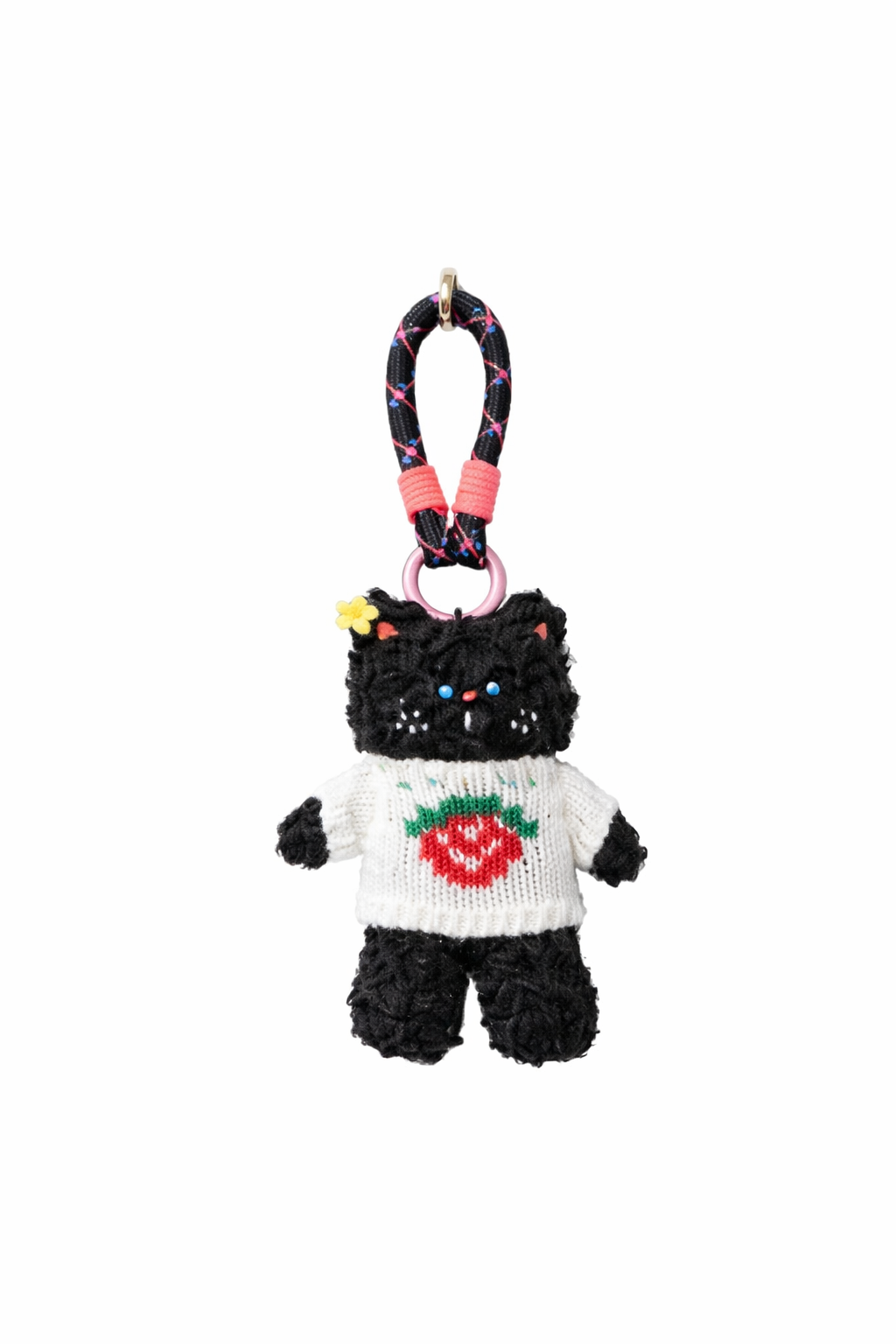 Hamster London Luxe Soft Black Panda Bag Charm