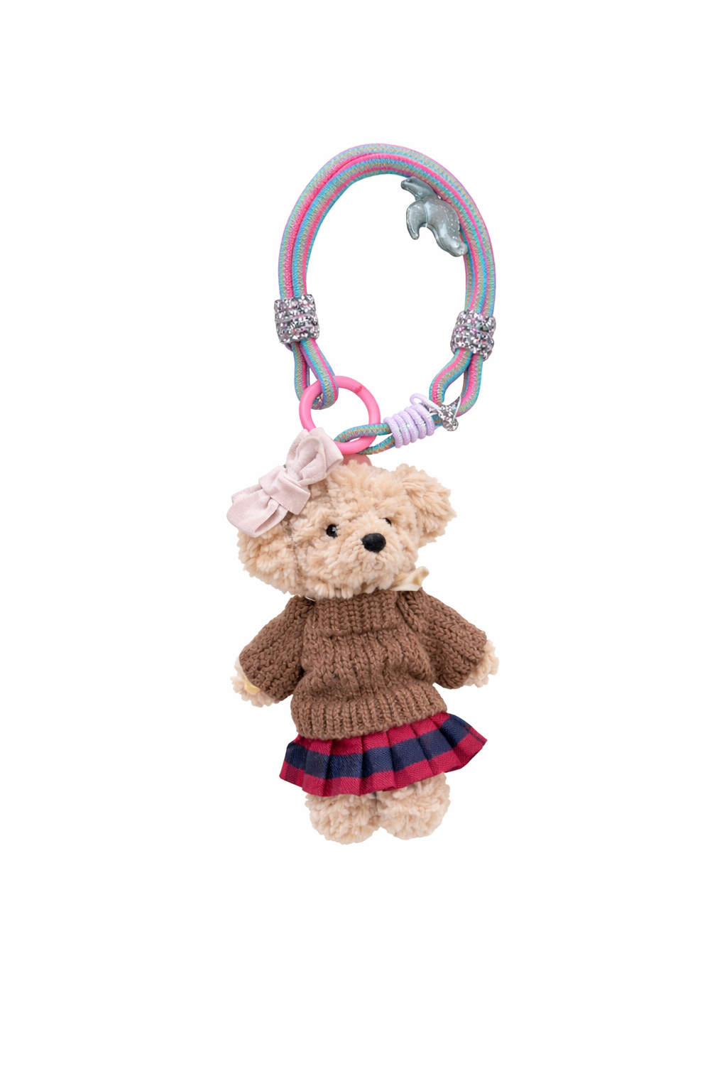 Hamster London Luxe Soft Cute Cafe Bear Bag Charm