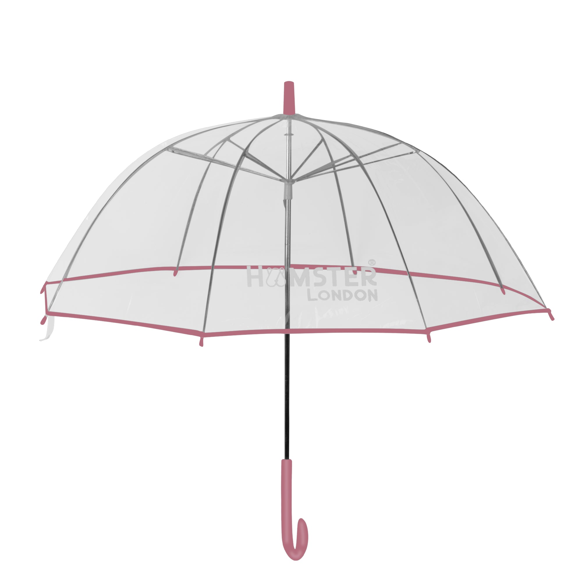 Hamster London Transparent Umbrella Pink
