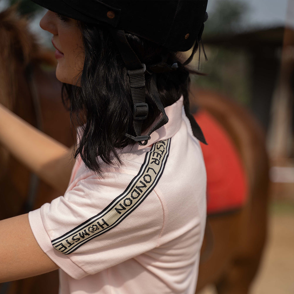 Hamster London Ted H Claira Polo Shirt Pink