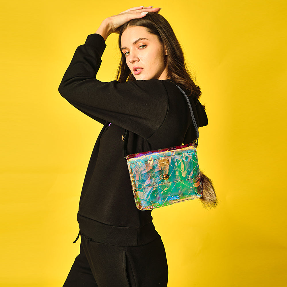 Hamster London Raver Sling Bag Sliver