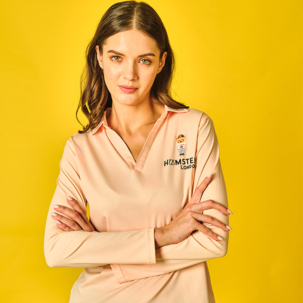 Hamster London Tees Ted H Full Sleeve Peach