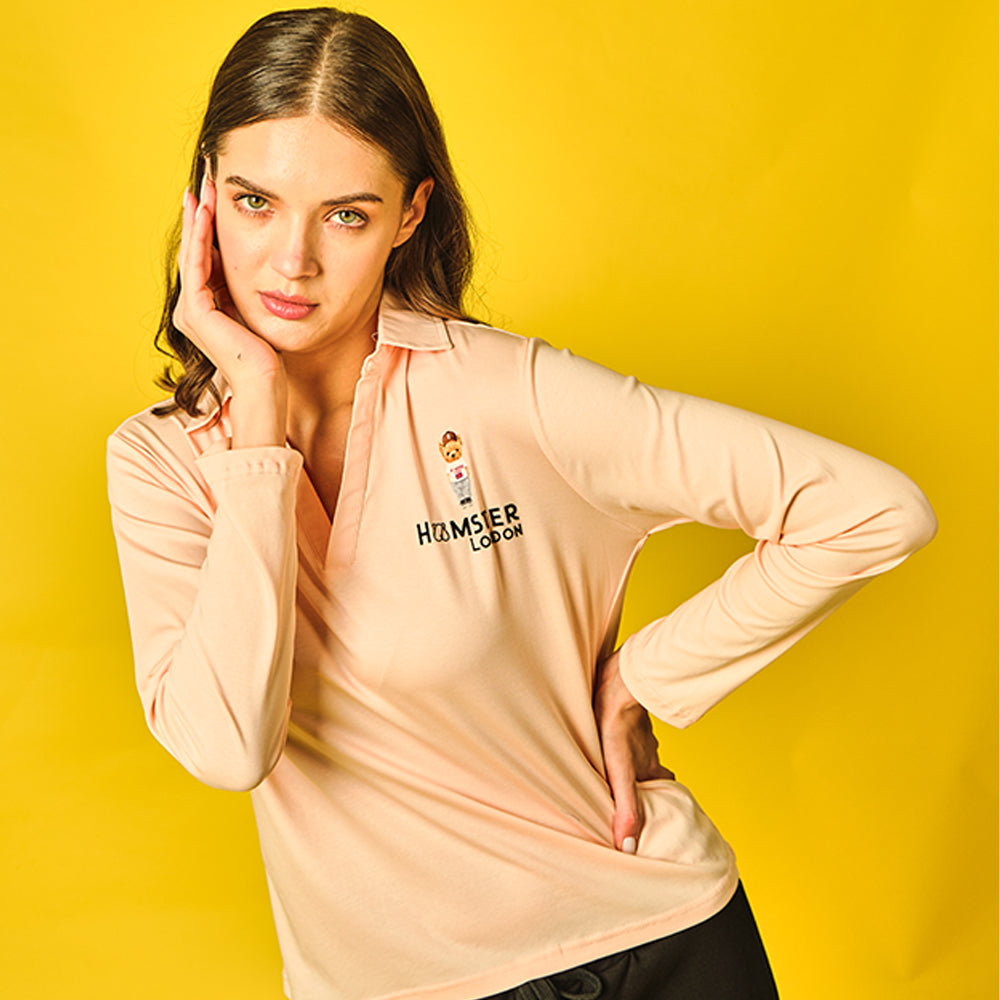 Hamster London Tees Ted H Full Sleeve Peach