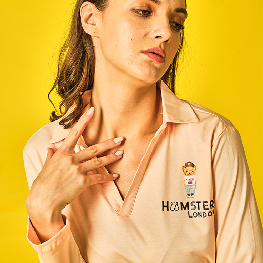 Hamster London Tees Ted H Full Sleeve Peach