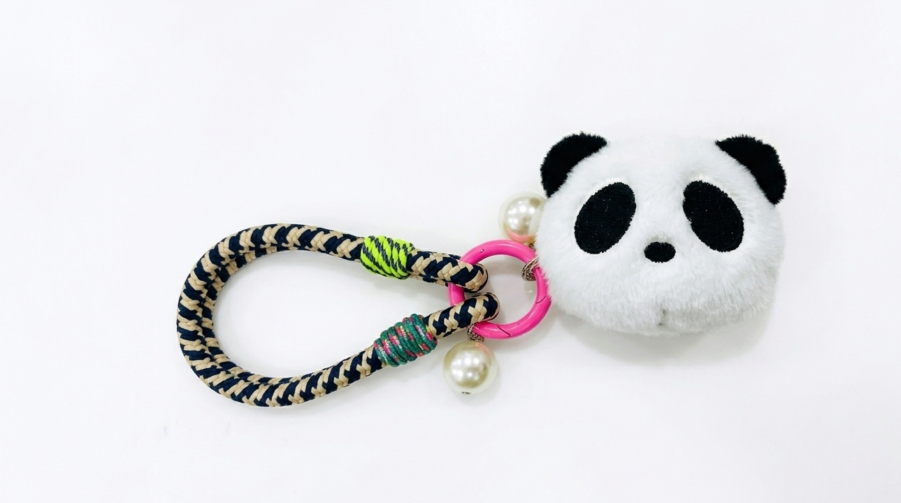 Hamster London Bamboo Bear Bag Key Charm