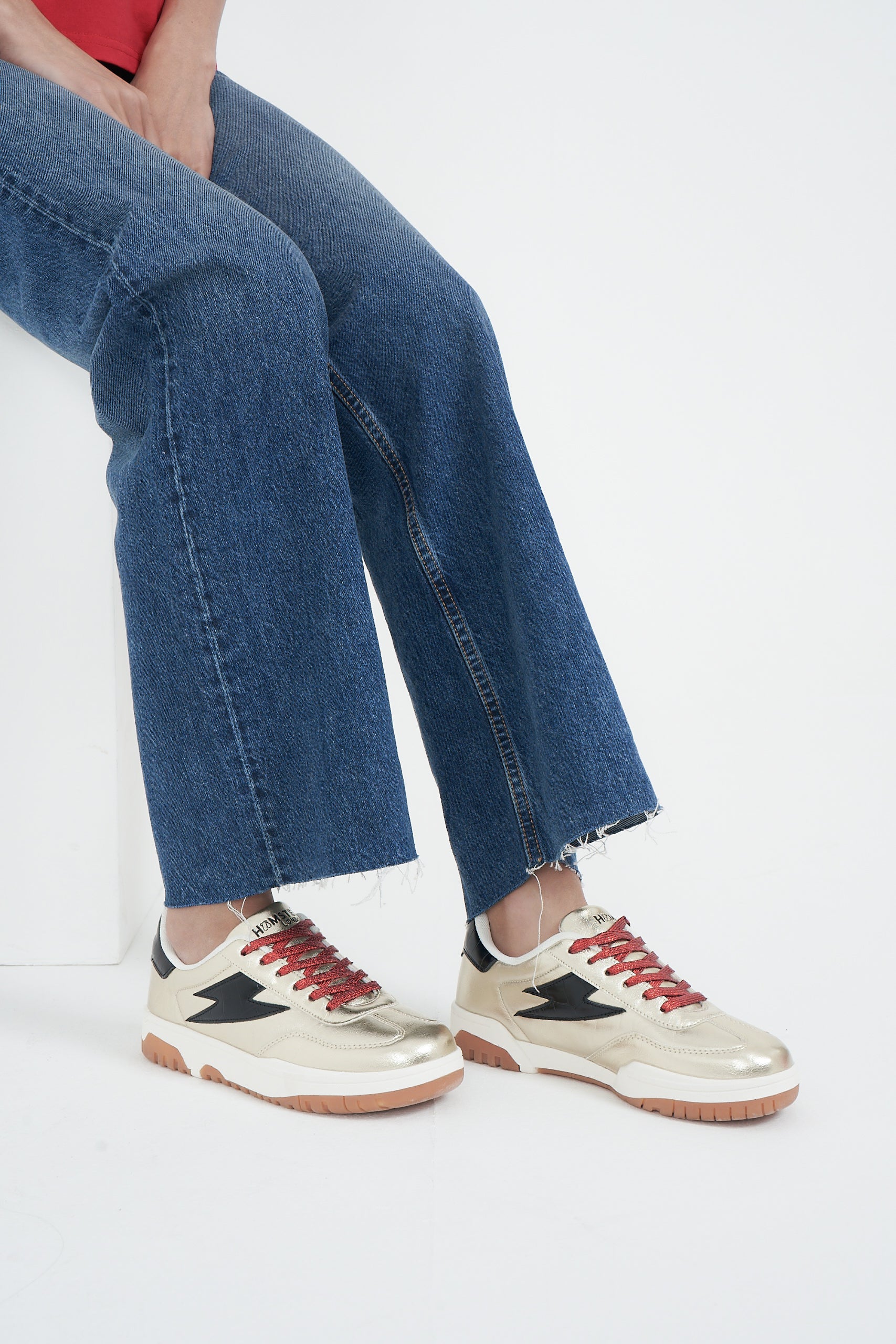 Hamster London Lighting Gold Sneakers