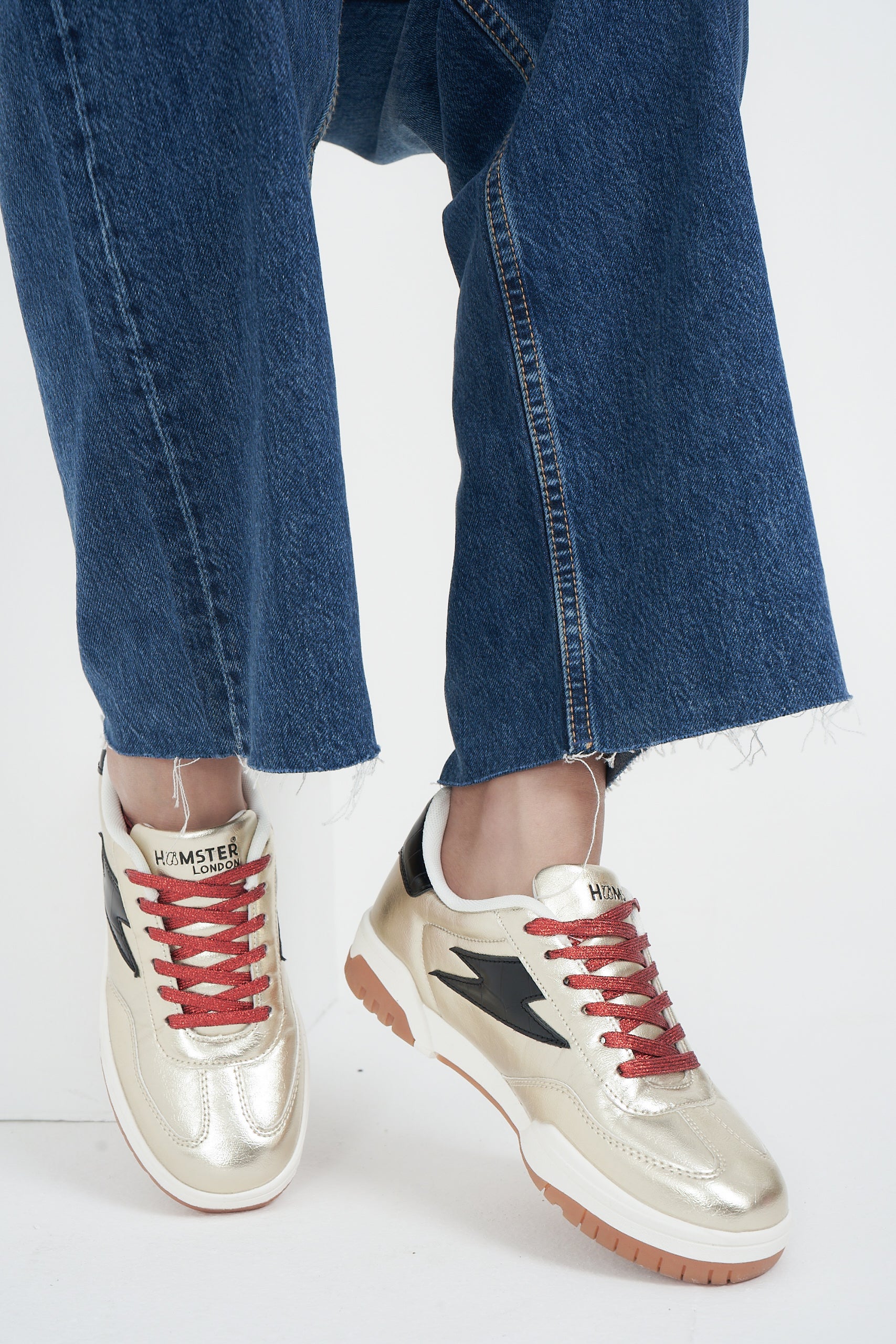 Hamster London Lighting Gold Sneakers
