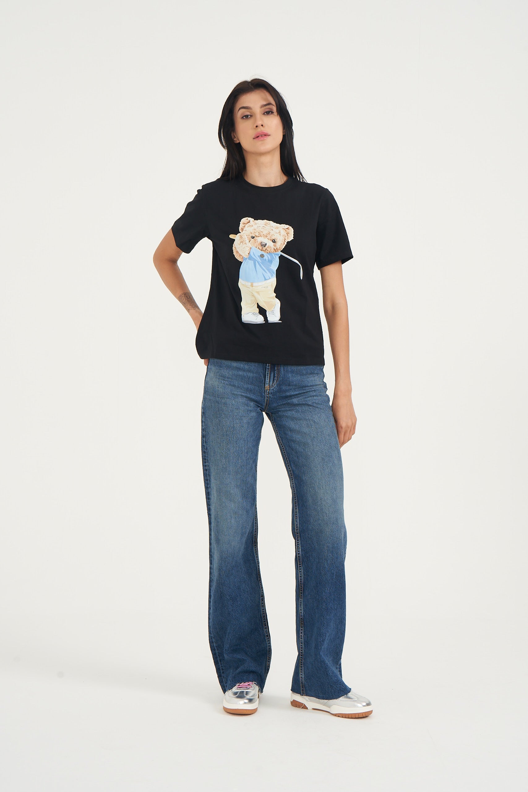 Hamster London Ted H Golden Swing T-shirt Black
