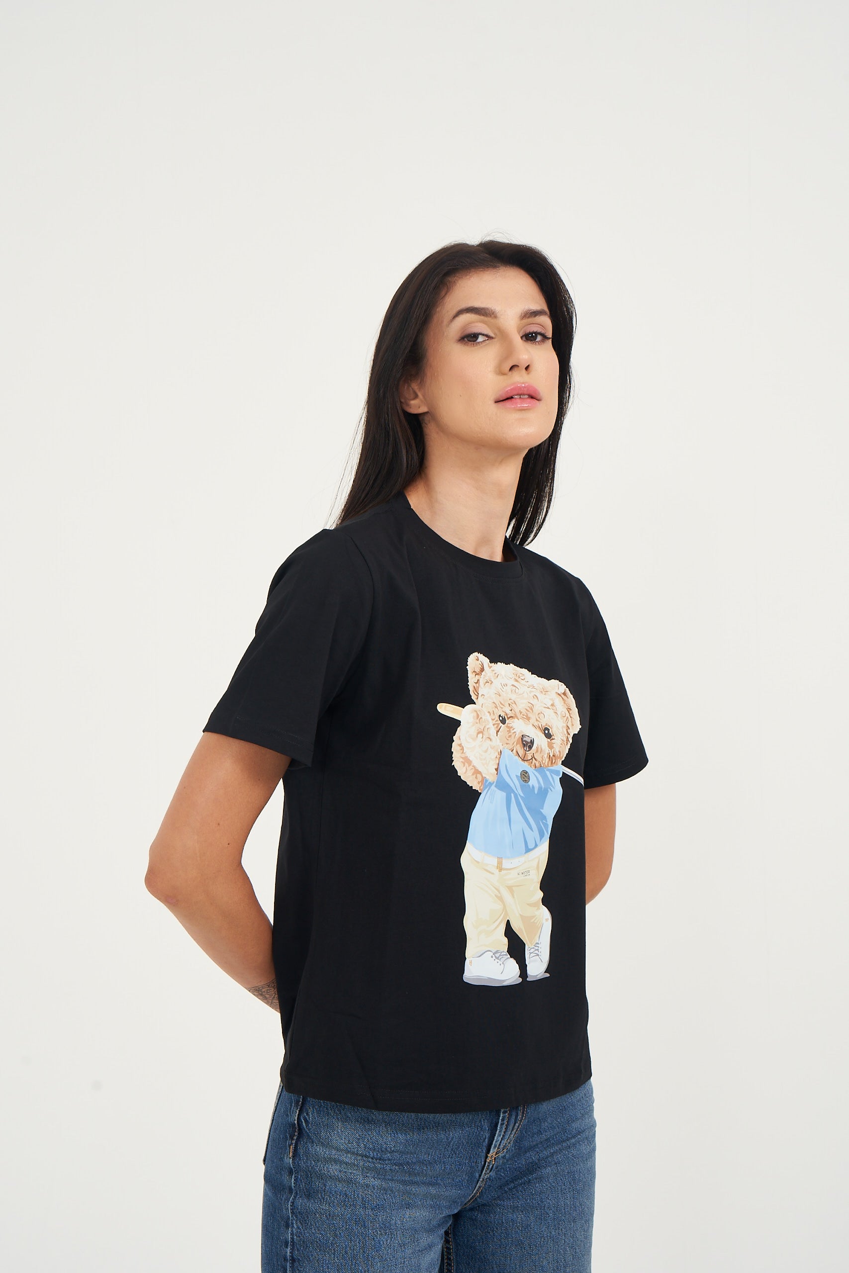 Hamster London Ted H Golden Swing T-shirt Black