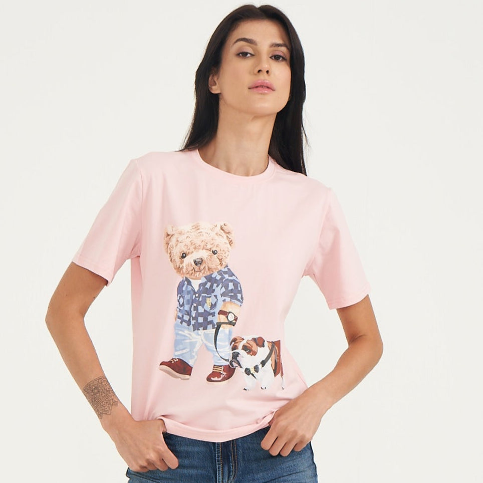 Hamster London Ted H's Best Friend T-Shirt Pink