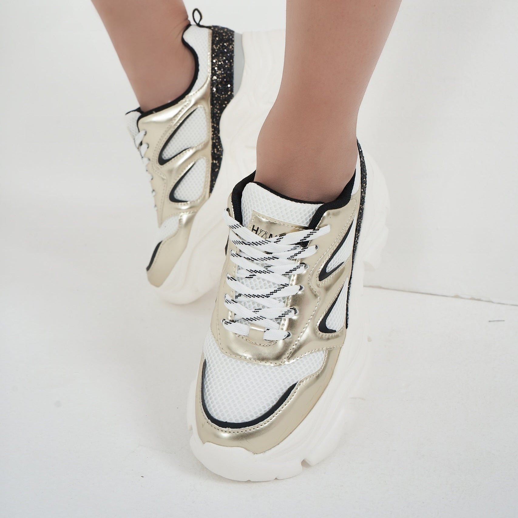 Hamster London Performer Gold Sneakers