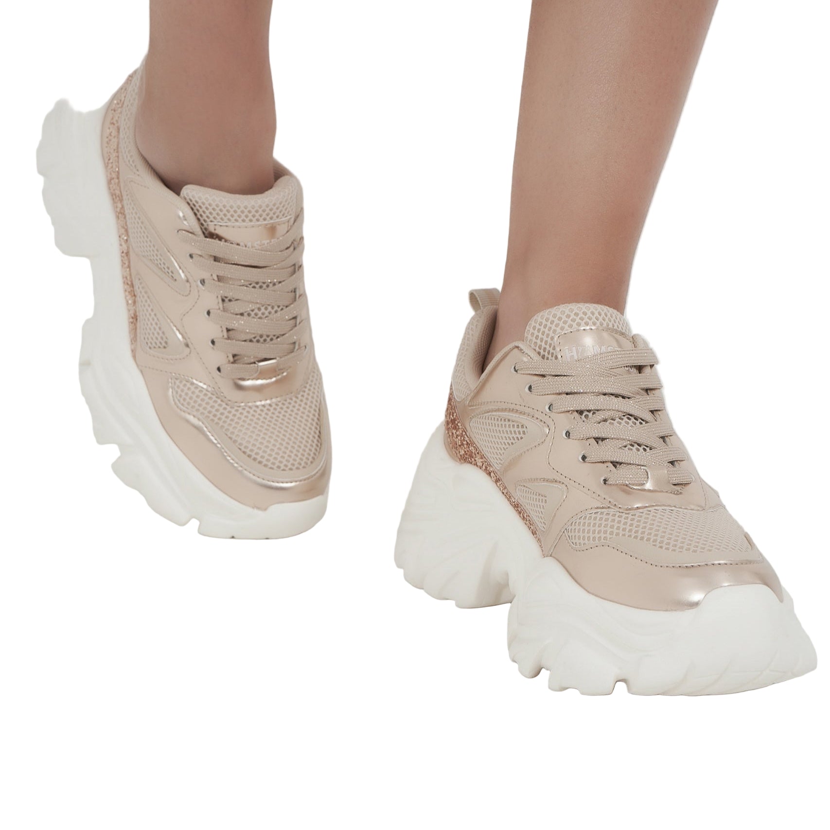 Hamster London Performer Rose Gold Sneakers