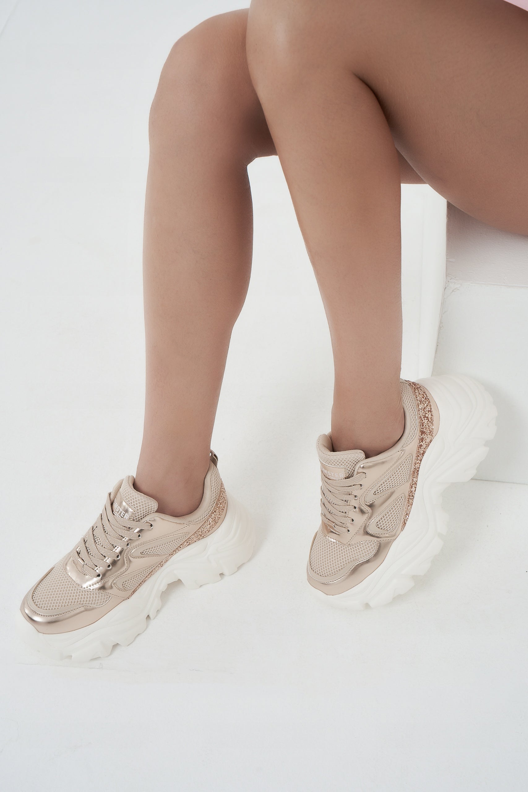 Hamster London Performer Rose Gold Sneakers
