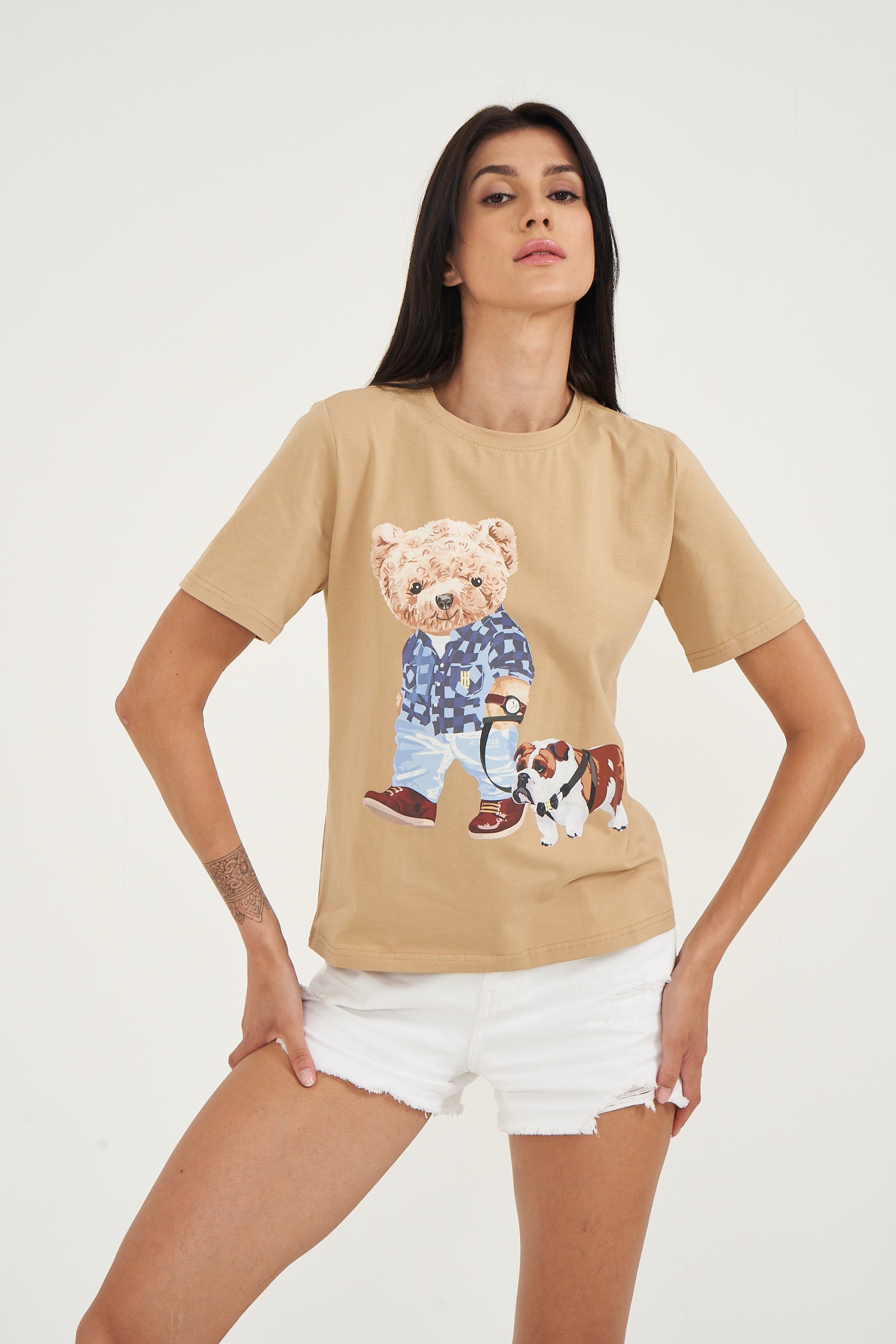 Hamster London Ted H's Best Friend T-Shirt Beige
