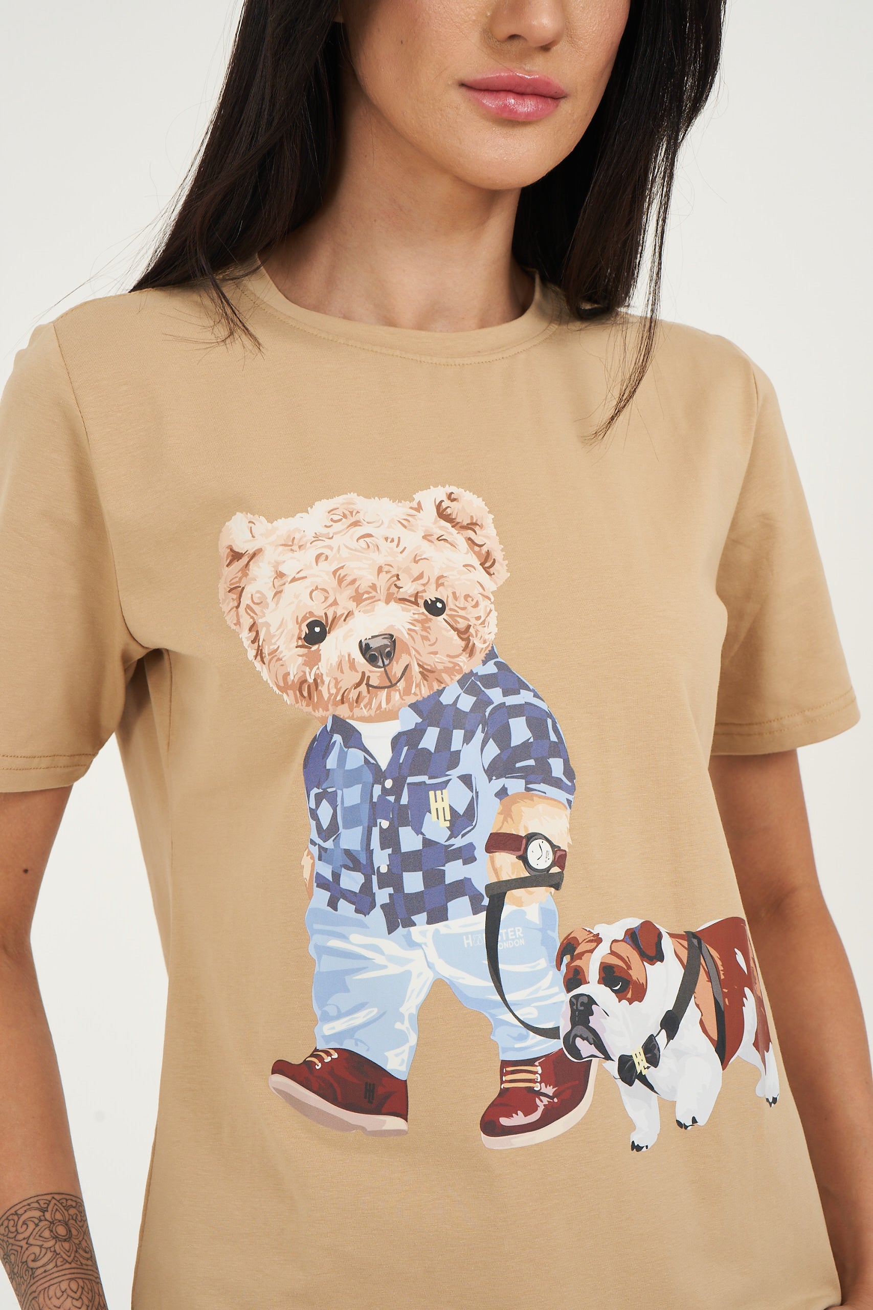 Hamster London Ted H's Best Friend T-Shirt Beige