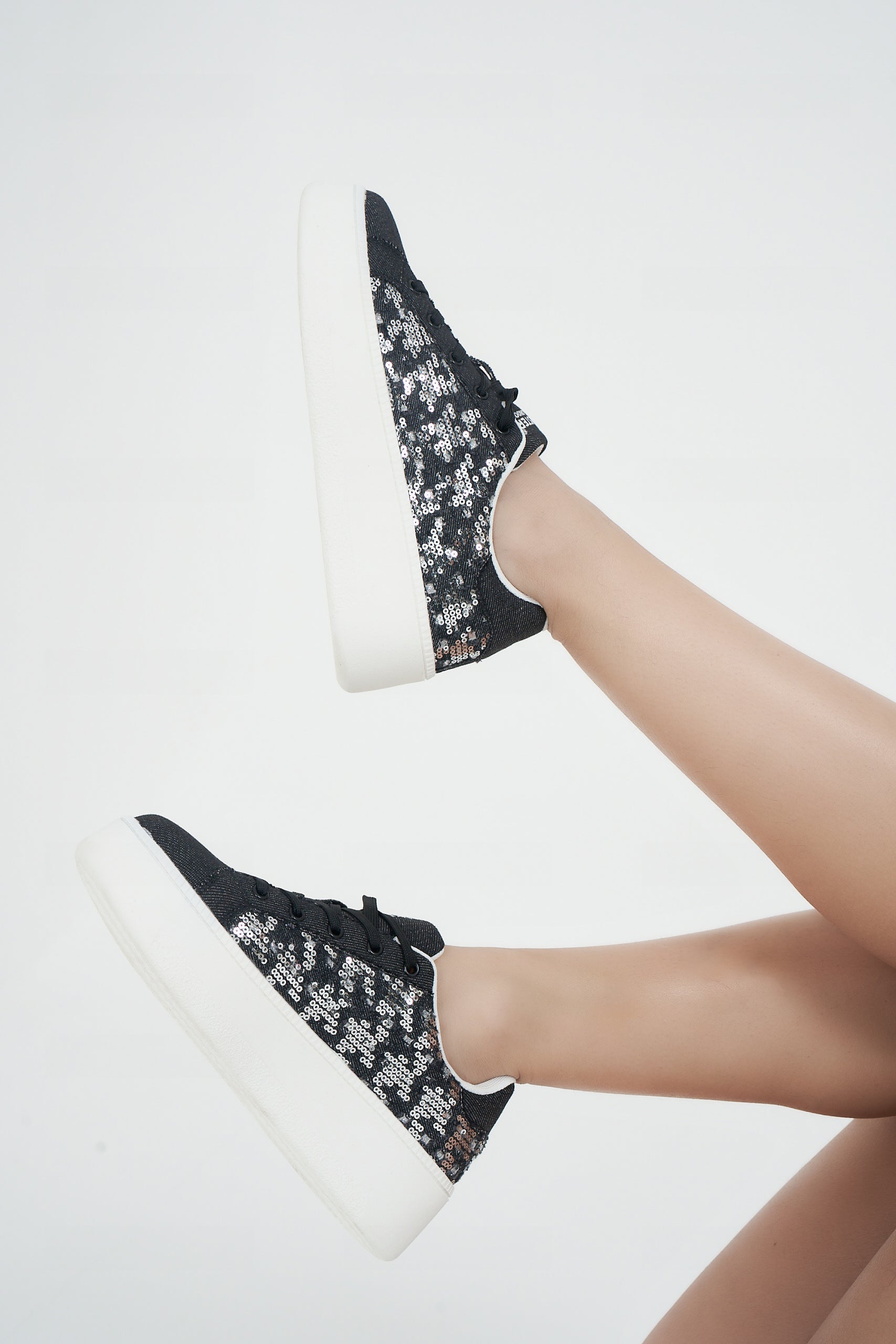 Hamster London Super Model Bling Black Sneakers