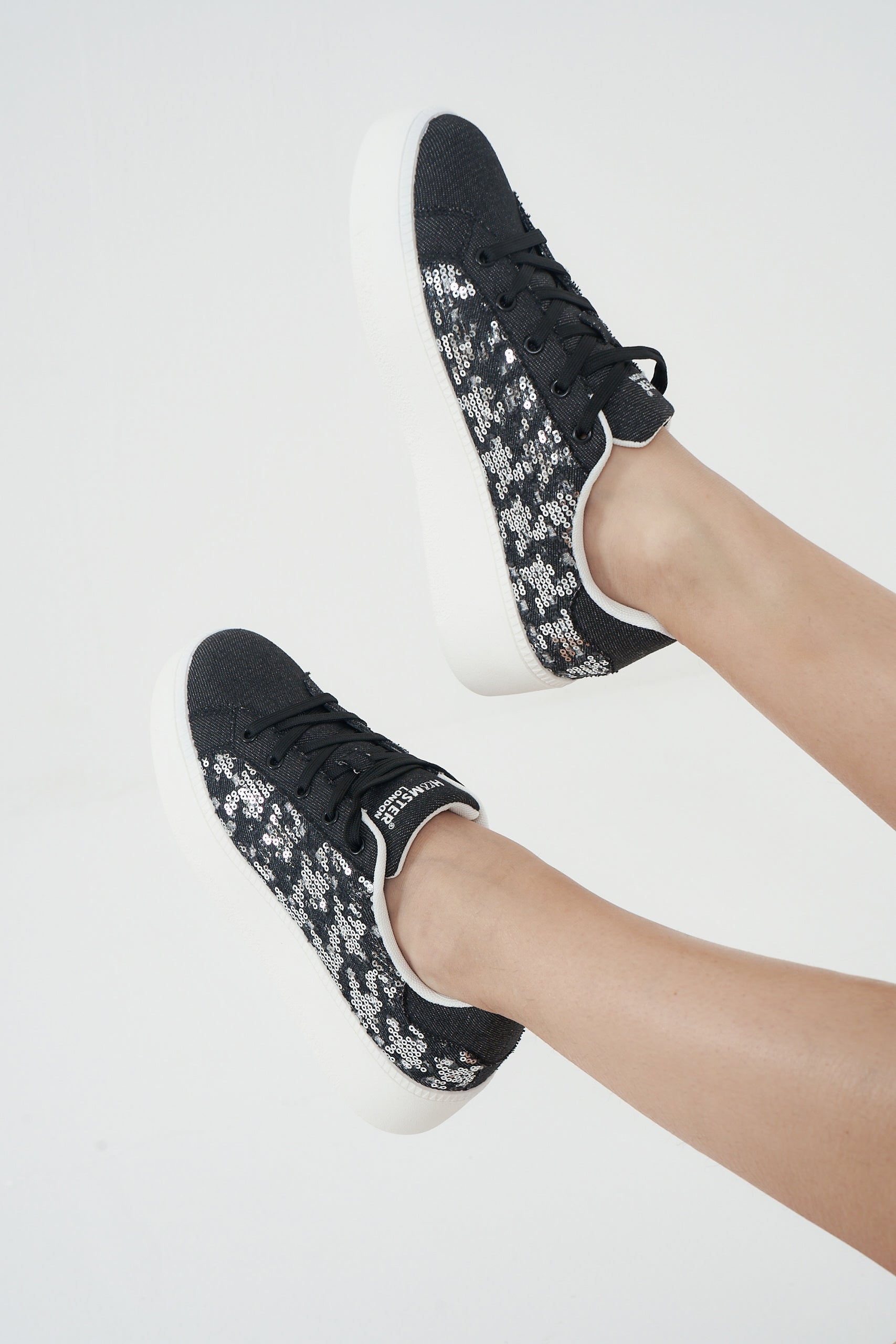 Hamster London Super Model Bling Black Sneakers