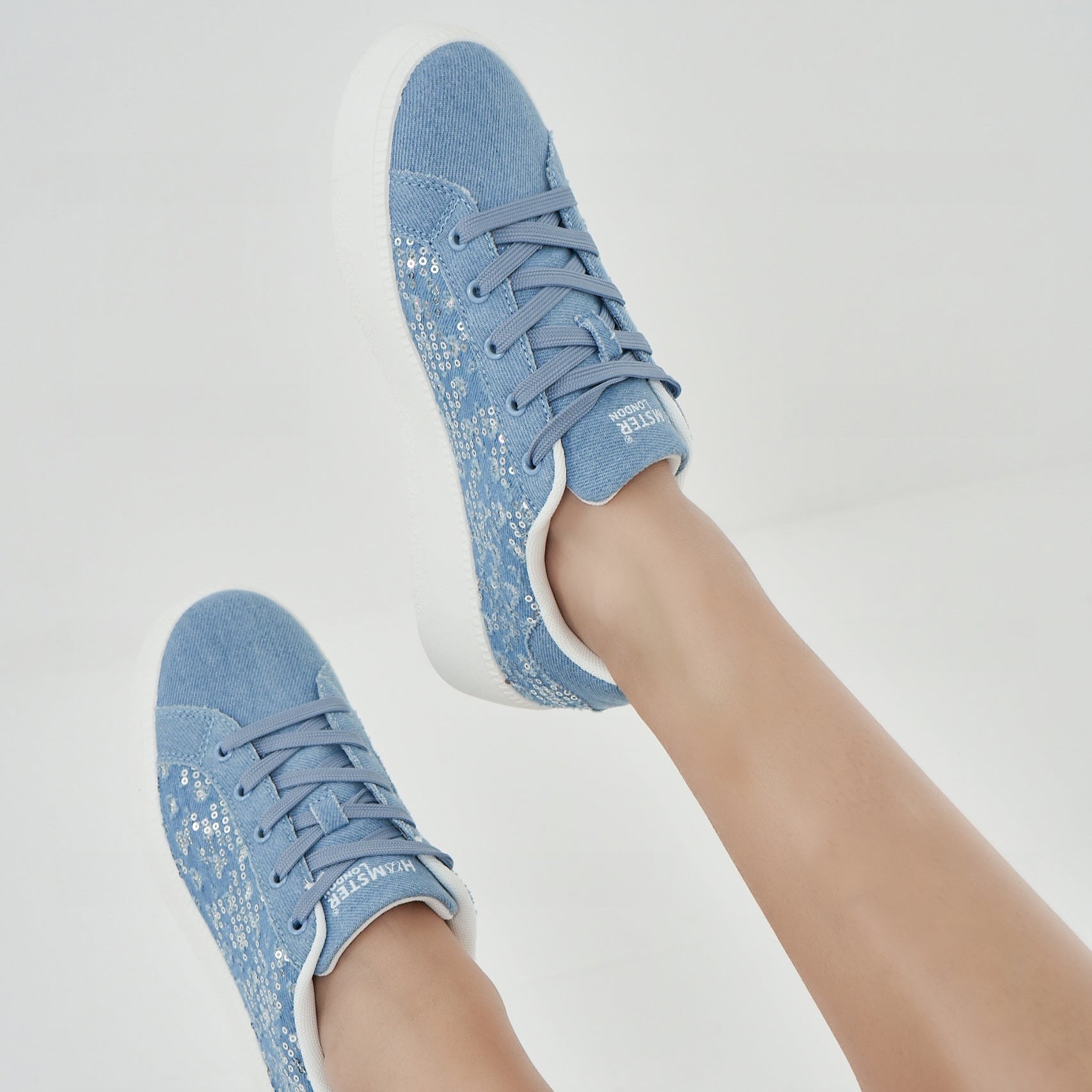 Hamster London Super Model Bling Blue Sneakers