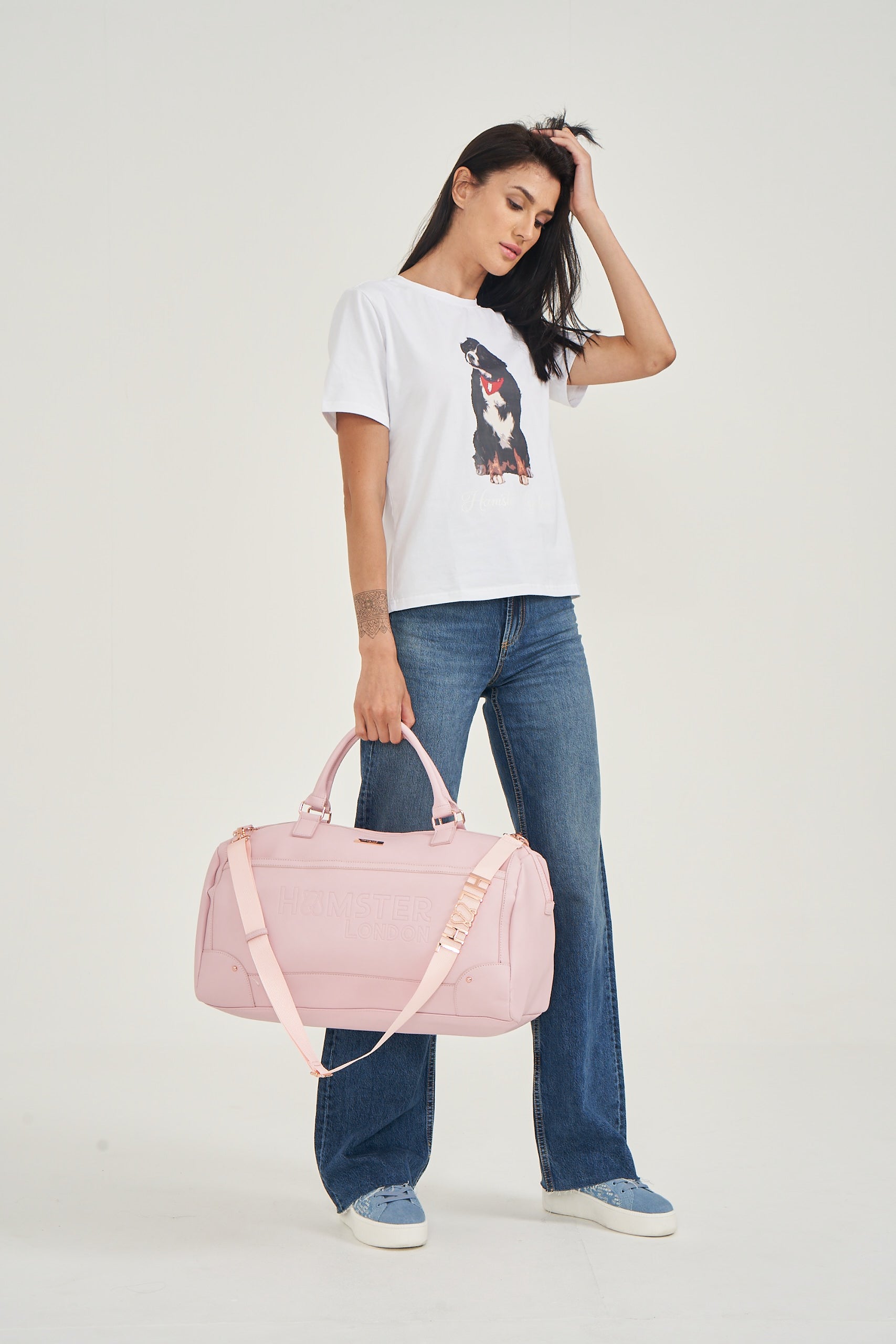 Hamster London Melissa Travel Duffle Bag Pink