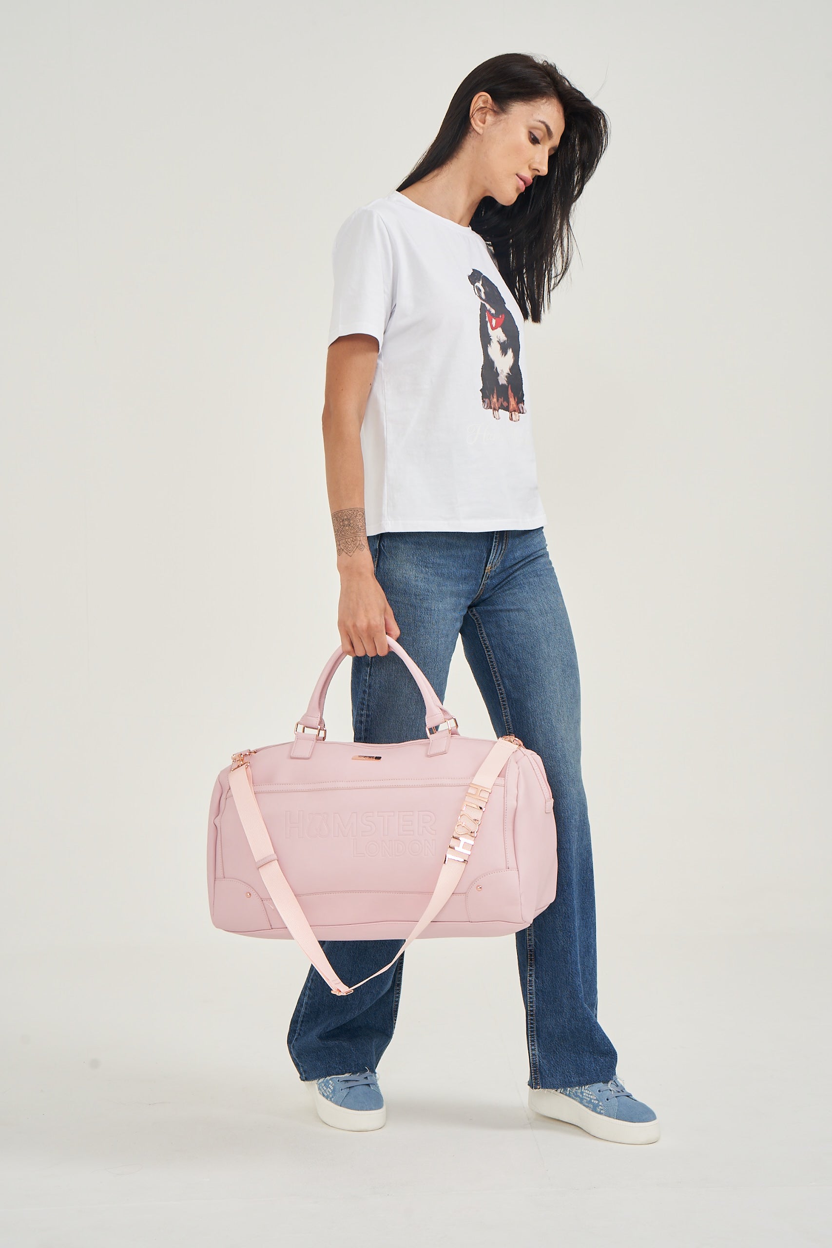 Hamster London Melissa Travel Duffle Bag Pink