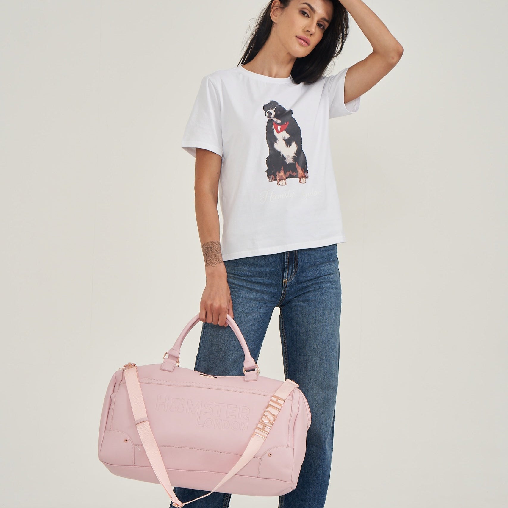 Hamster London Melissa Travel Duffle Bag Pink