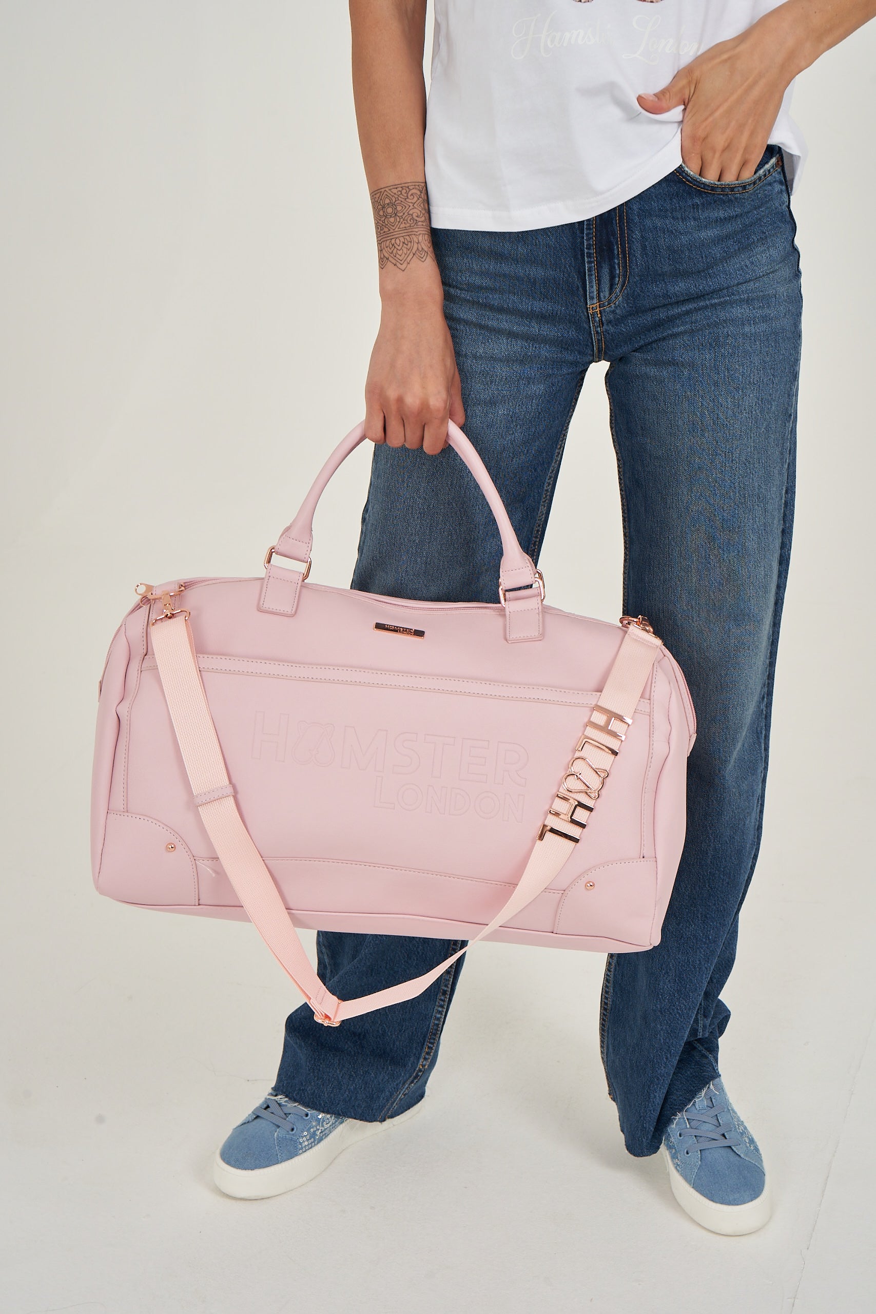 Hamster London Melissa Travel Duffle Bag Pink