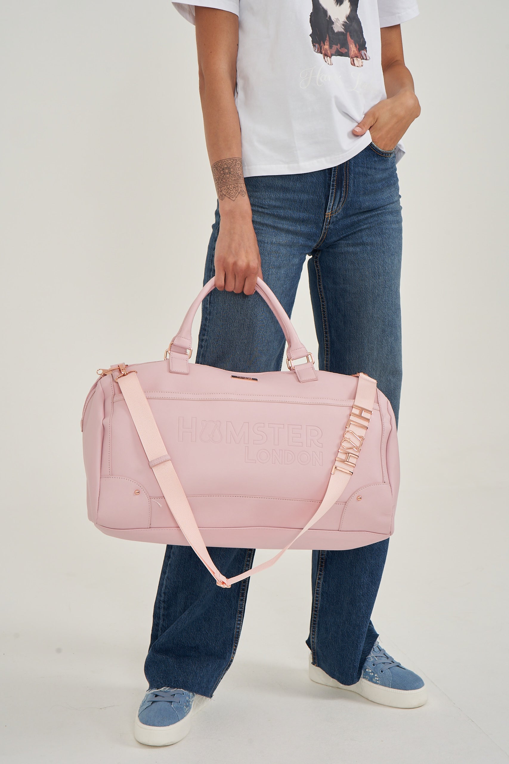 Hamster London Melissa Travel Duffle Bag Pink