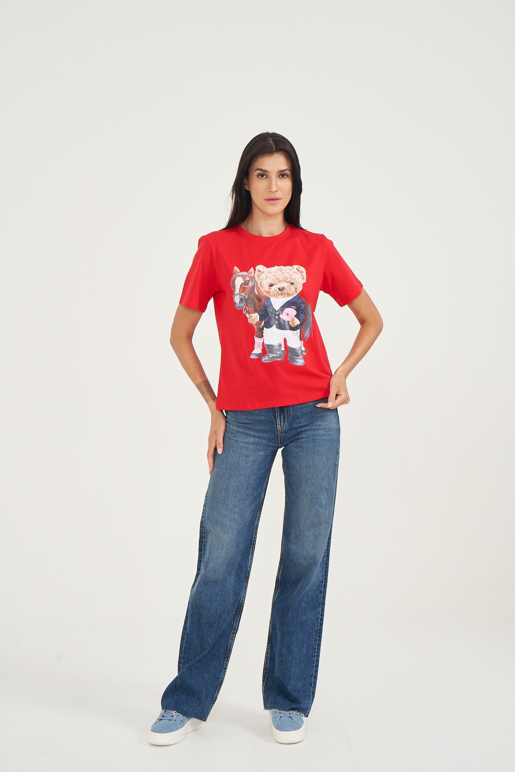 Hamster London Ted H Equestrian T-Shirt Red